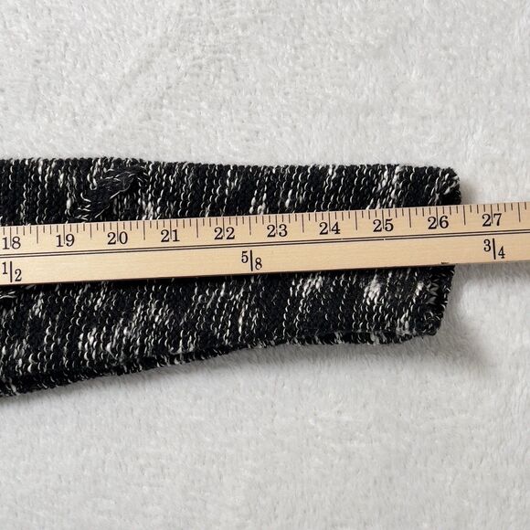 Leif Nelson Slim Fit Pullover Hooded Sweater Mens Sz L Black Marled - Picture 9 of 9